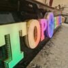 3D Letters LED Light Shop Sign RGB  Color Changing