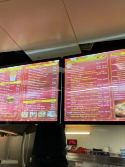Takeaway and Restaurant Menu Display
