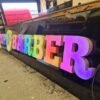 3D Letters LED Light Shop Sign RGB  Color Changing