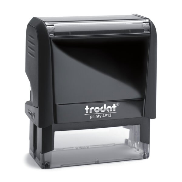 Trodat Printy 4913, Self-inking stamp, Customizable stamp, 6-line stamp, 58mm x 22mm stamp,, Professional stamp, Office stamp, Address stamp, Business stamp, Personal stamp, Durable stamp, High-quality stamp, Clear impression stamp, Custom stamp, Efficient stamping, Stamp for documents, Stamp for forms, Trodat self-inking stamp, Printy series stamp, Reliable stamp,