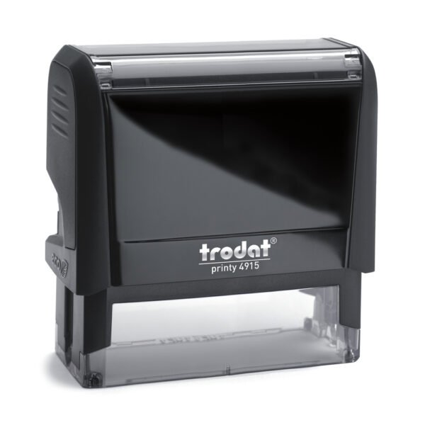 4915 Printy 4_tdtt_portal-medium (1) Trodat Printy 4915, Self-inking stamp, Custom rubber stamp, Name and address stamp, 68x23mm stamp, 6-line stamp, Professional stamp, Office stamp, Business stamp, Personal stamp, Address label stamp, Customizable stamp, Large impression stamp, Durable stamp, Trodat self-inking stamp, Printy series stamp, Reliable stamp, Stamp for envelopes, Stamp for paperwork, Versatile stamp