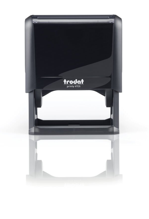 Trodat Printy 4926, Self-inking stamp, Custom rubber stamp, Name and address stamp, 72x35mm stamp, 8-line stamp, Personalized stamp, Office stamp, Business stamp, Address label stamp, Large impression stamp, Customizable stamp, Professional stamp, Durable stamp, Clear impressions, Ergonomic stamp, Efficient stamp, Quality stamp, Reliable stamp, Printy series stamp