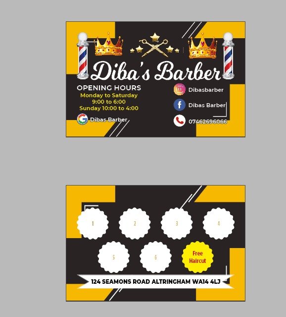 Barber Shop Loyalty Card (0) Barber Shop Loyalty Card