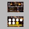 "Barber Shop Loyalty Card featuring a stylish design by Atlantic Design, used to reward customers for repeat visits and enhance brand loyalty."