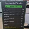 Barber Shop Price List