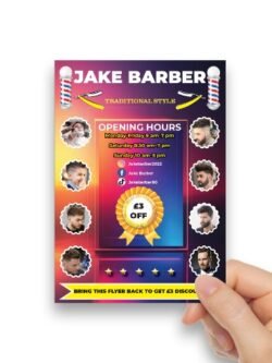 barber shop flyer
