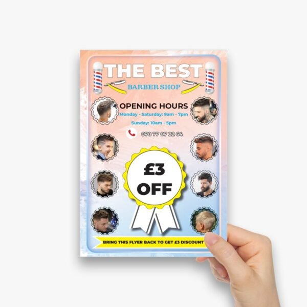 barber shop leaflet (16) Barber Shop Flyer