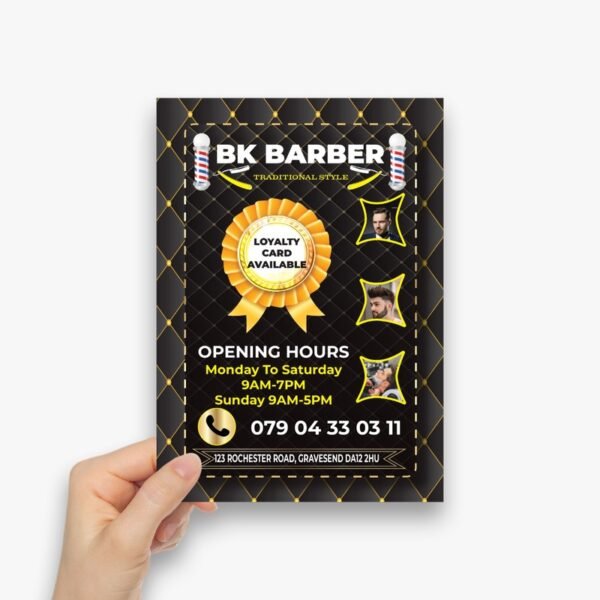 barber shop leaflet (3) Barber Shop Flyer