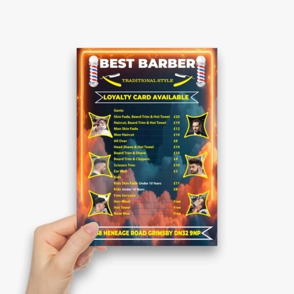 barber shop leaflet (4) Barber Shop Flyer