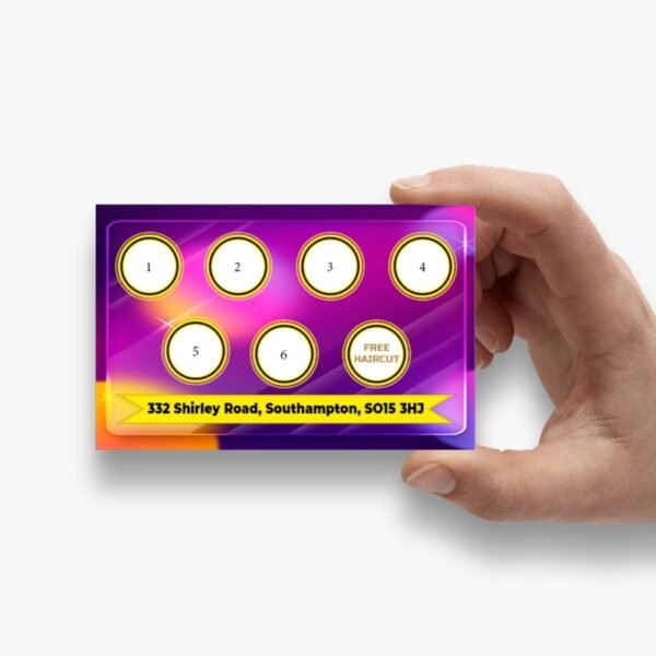barber shop loyalty card