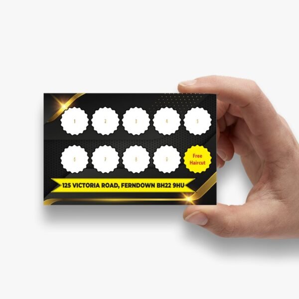 barber shop loyalty card