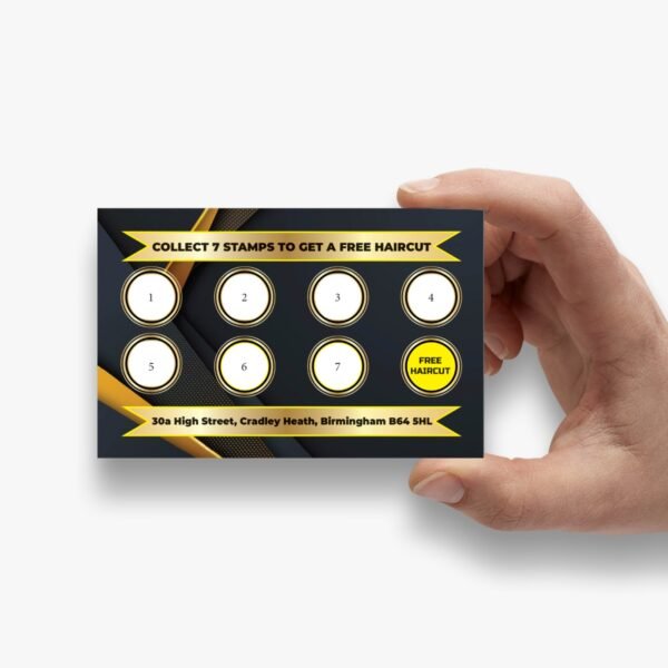 barber shop loyalty card