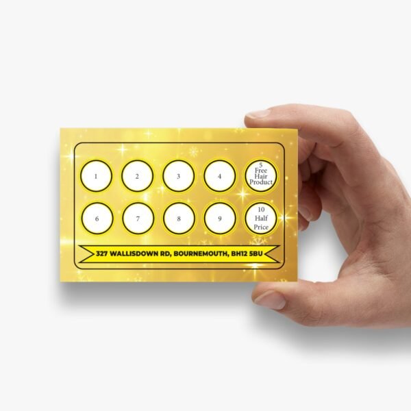 barber shop loyalty card