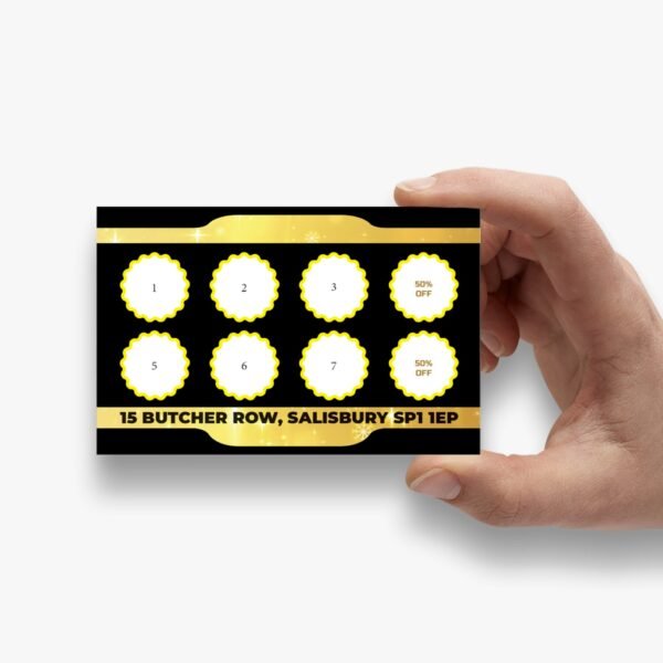 barber shop loyalty card