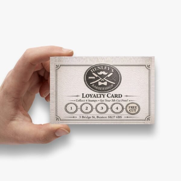 barber shop loyalty card