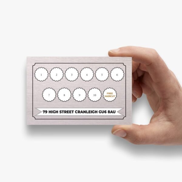barber shop loyalty card