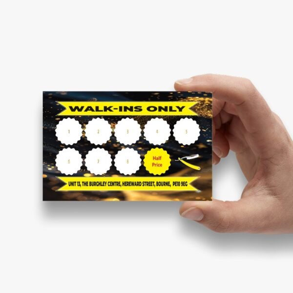 barber shop loyalty card