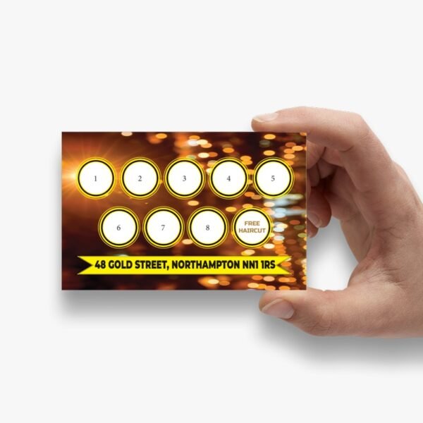 barber shop loyalty card