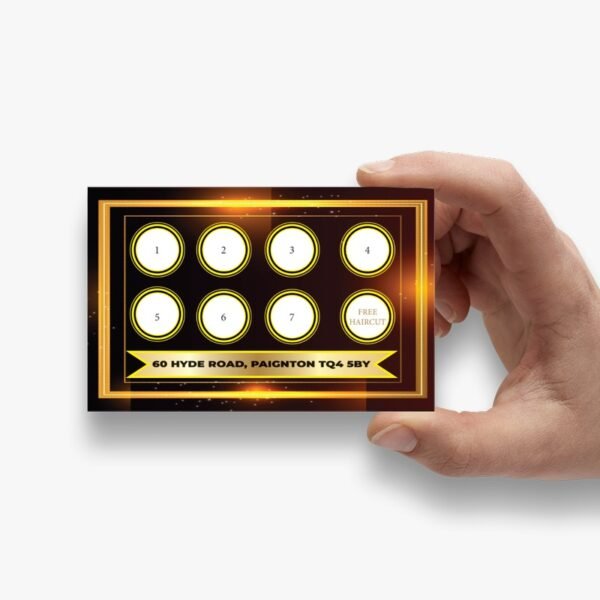 barber shop loyalty card