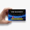 Barber shop business card design by Atlantic Design featuring a modern, clean, and professional layout.