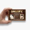 Custom barber business card design with a stylish and modern look for professional barbershop branding.