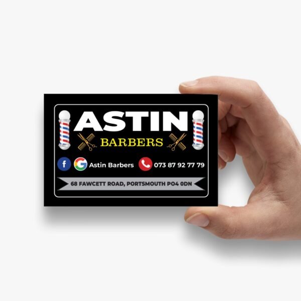 barber shop business card