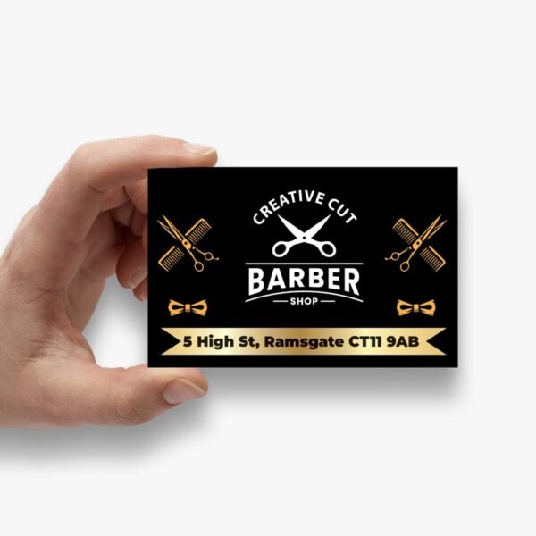 barber shop business card