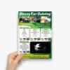 Car wash flyer. car wash leaflet. valeting flyer. valeting leaflet.