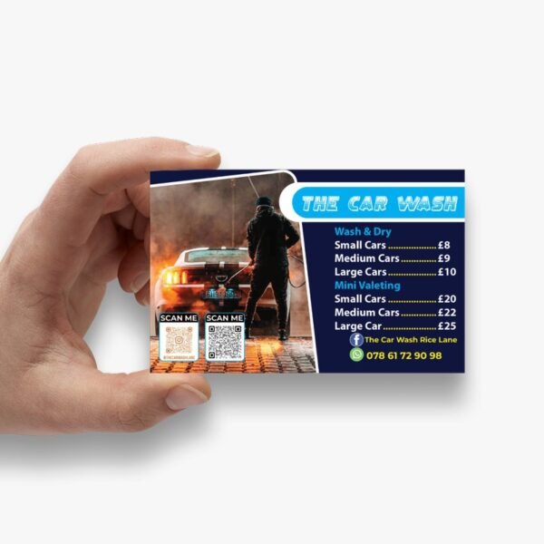 Car wash Business carad. car wash Business carad. valeting Business carad. valeting Business carad.