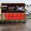 car wash sign board