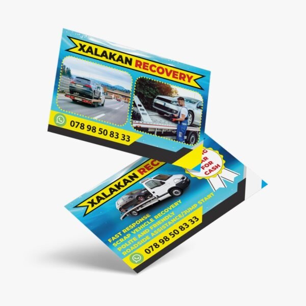 recovery business card